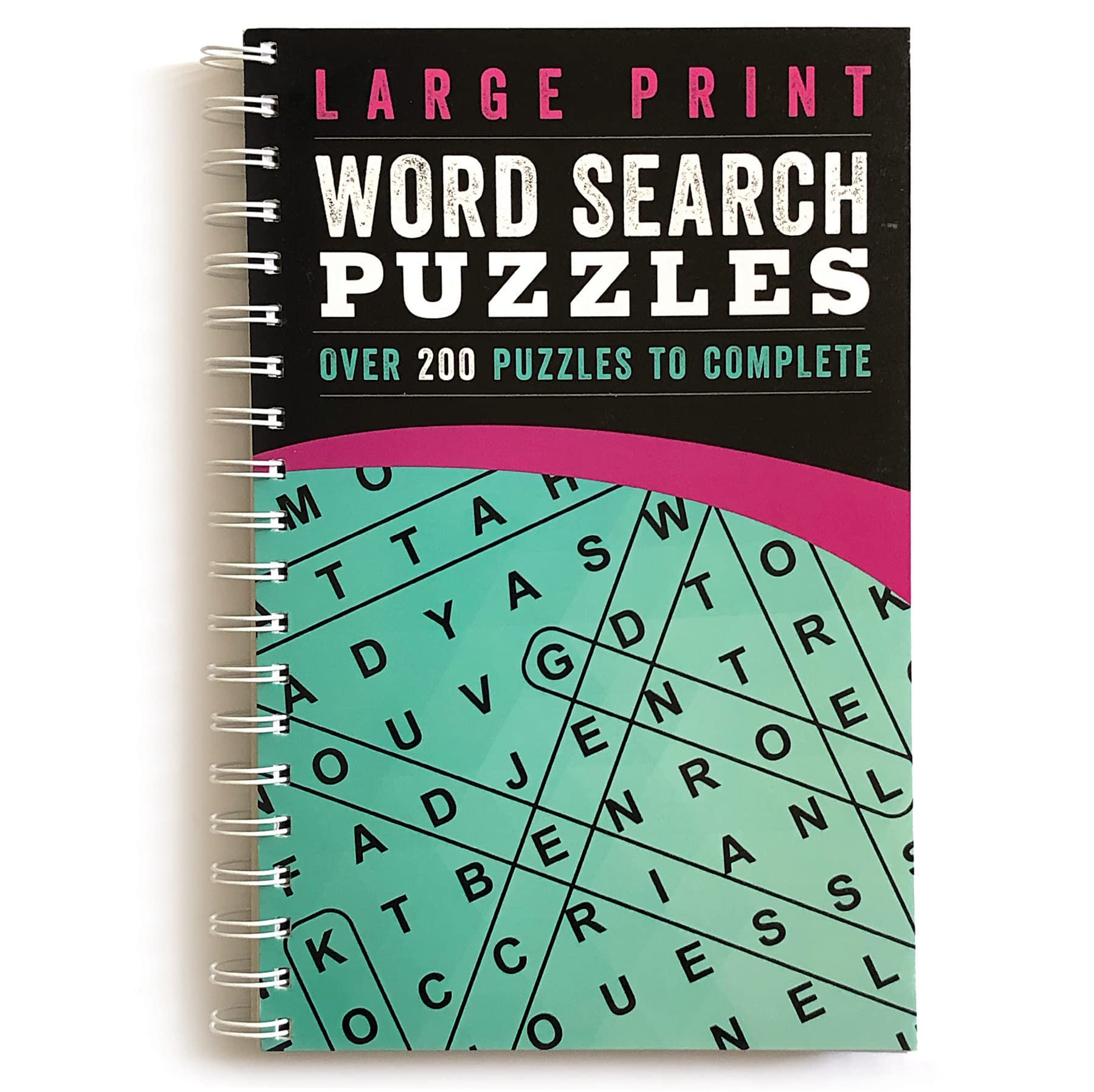Large Print Word Search Puzzles: Over 200 Puzzles For Adults To Complete With Solutions  Include Spiral Bound / Lay Flat Design,Used