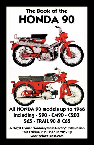 Book of the Honda 90 All Models Up to 1966 Including Trail,Used
