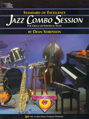 W41P  Standard of Excellence  Jazz Combo Session Book/CD  Piano (For Group or Individual Study),Used