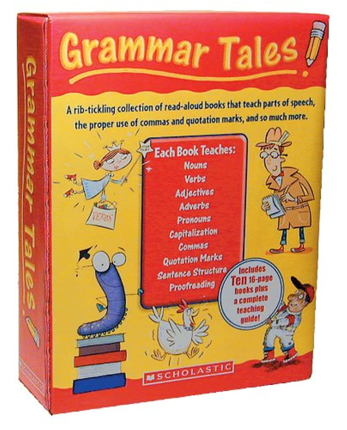 Grammar Tales Box Set: A Ribtickling Collection Of Readaloud Books That Teach 10 Essential Rules Of Usage And Mechanics,New