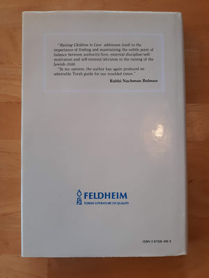 Raising Children To Care: A Jewish Guide To Childrearing,Used
