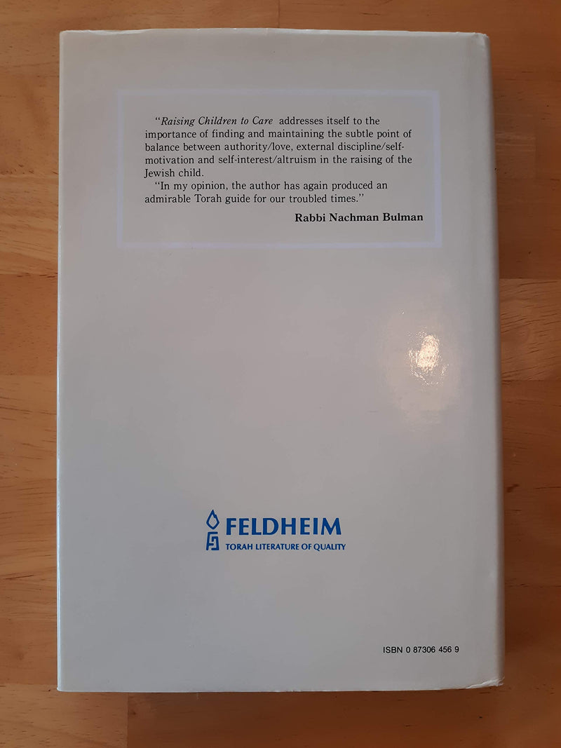Raising Children To Care: A Jewish Guide To Childrearing,Used