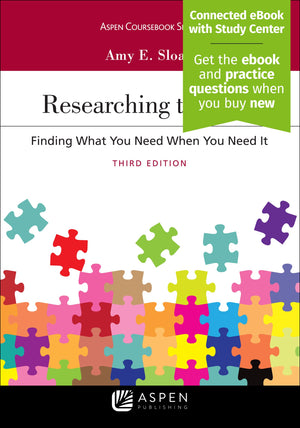 Researching the Law: Finding What You Need When You Need It (Aspen Coursebook),Used