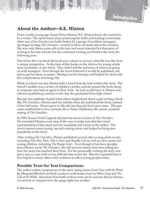 The Outsiders: An Instructional Guide for Literature  Novel Study Guide for 6th12th Grade Literature with Close Reading and Wr,Used