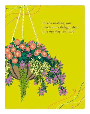 Positively Green Greeting Cards: Birthday  HereS Wishing You Much More Delight(Pack Of 6)