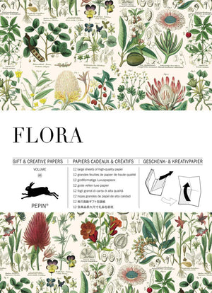 Flora: Gift & Creative Paper Book Vol.85 (Multilingual Edition) (English, Spanish, French And German Edition)