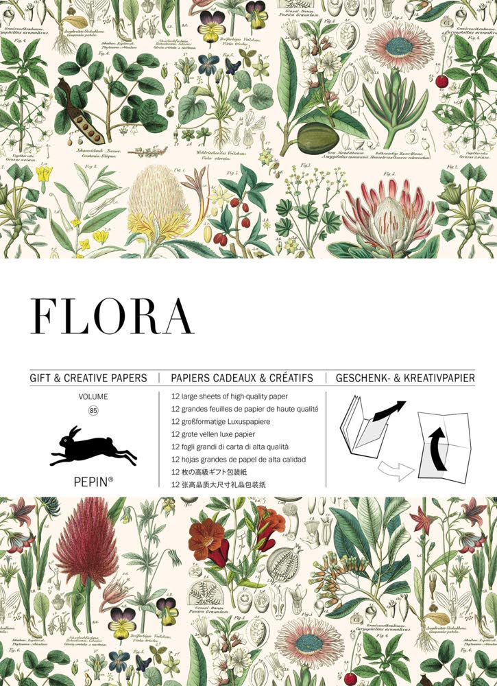 Flora: Gift & Creative Paper Book Vol.85 (Multilingual Edition) (English, Spanish, French And German Edition)