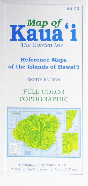 Map Of Kauai: The Garden Isle (Reference Maps Of The Islands Of Hawaii),New