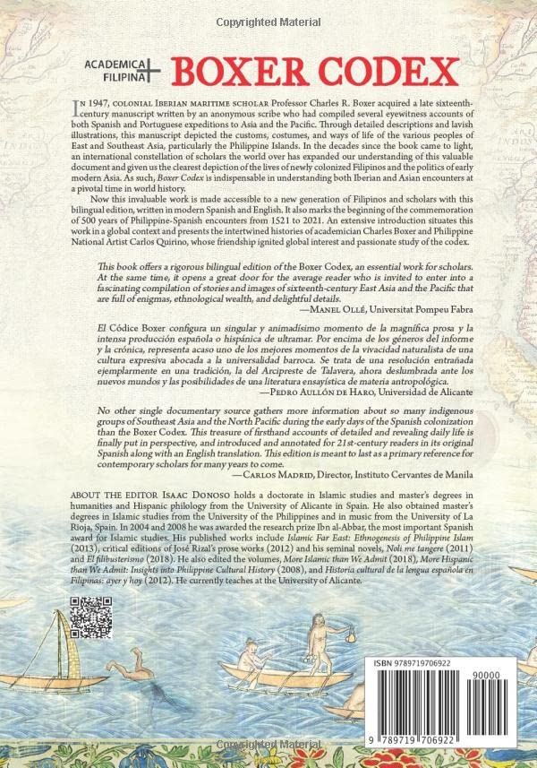 Boxer Codex: A Modern Spanish Transcription and English Translation of 16thCentury Exploration Accounts of East and Southeast A,Used