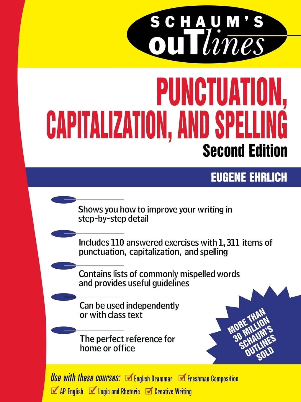 Schaum'S Outline Of Punctuation, Capitalization & Spelling,New