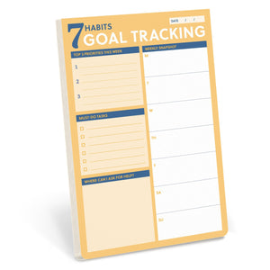 7 Habits Goal Tracking Notepad: A Weekly Tool For HabitBased Goal Setting