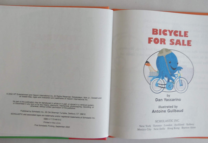 Oswald: Bicycle for Sale (Nick Jr. Book Club),Used