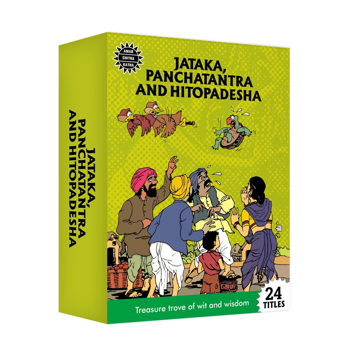 Jataka, Panchatantra, Hitopadesha Collection: 24 Book Set  Indian History, Folktales & Humor  Cultural Stories for Kids & Adults