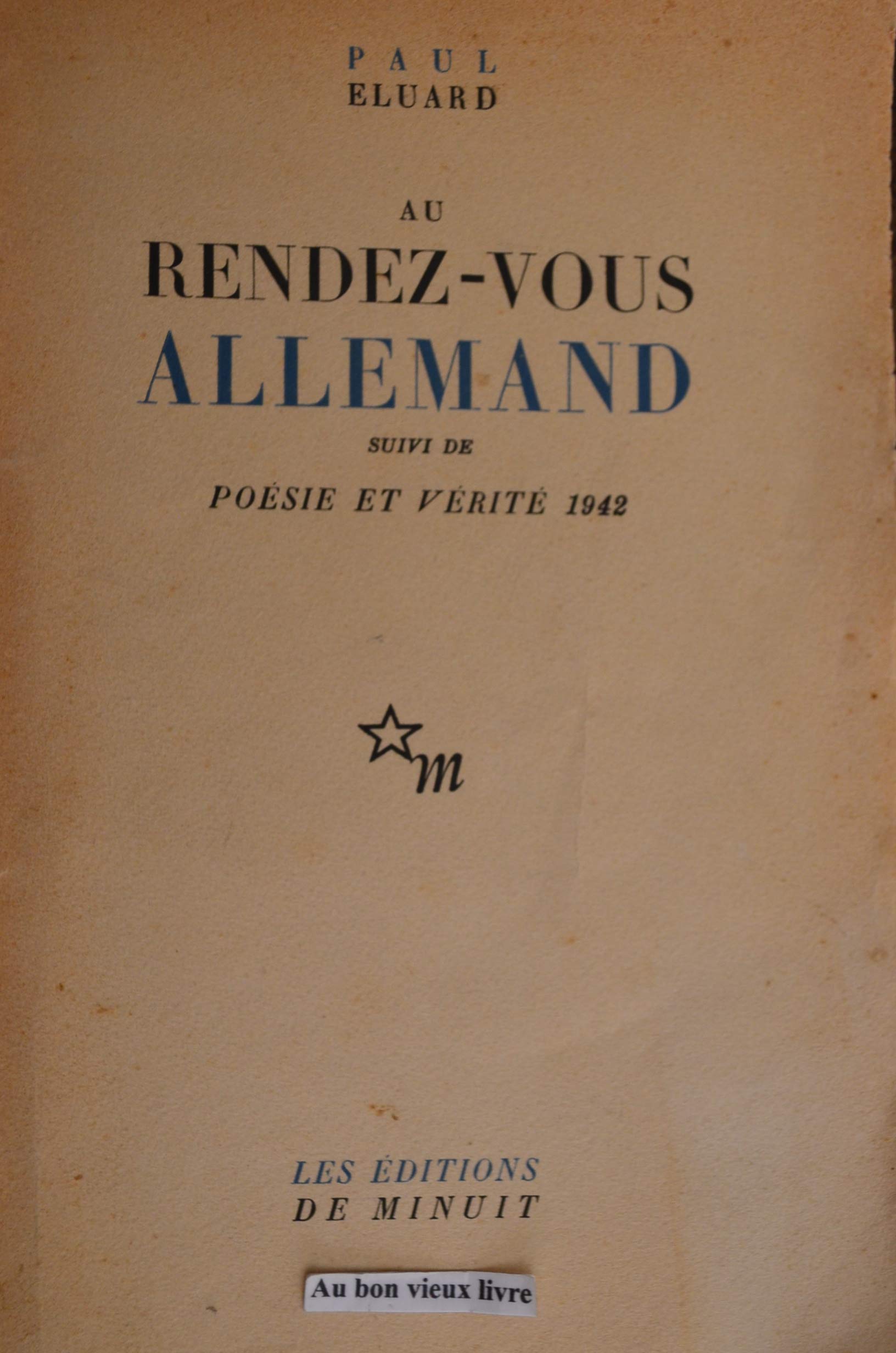 Au rendezvous allemand,Used