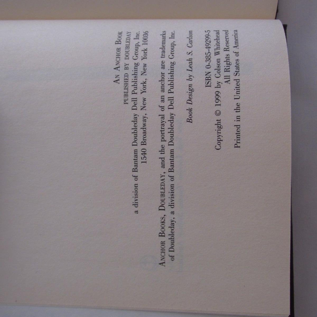 The Intuitionist,New