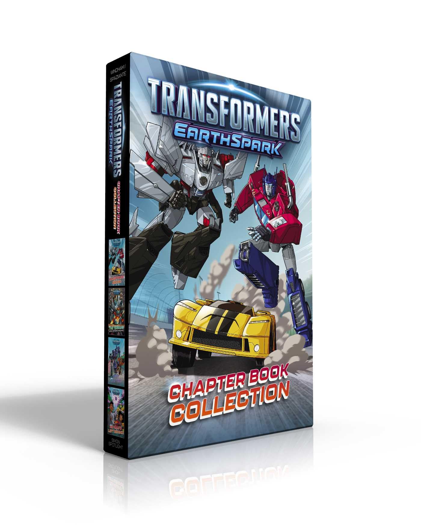 Transformers EarthSpark Chapter Book Collection (Boxed Set): Optimus Prime and Megatron's Racetrack Recon!; The Terrans Cook Up ,New