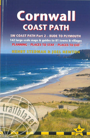 Cornwall Coast Path: SouthWest Coast Path Part 2 Includes 142 LargeScale Walking Maps & Guides to 81 Towns and Villages  Plan,Used
