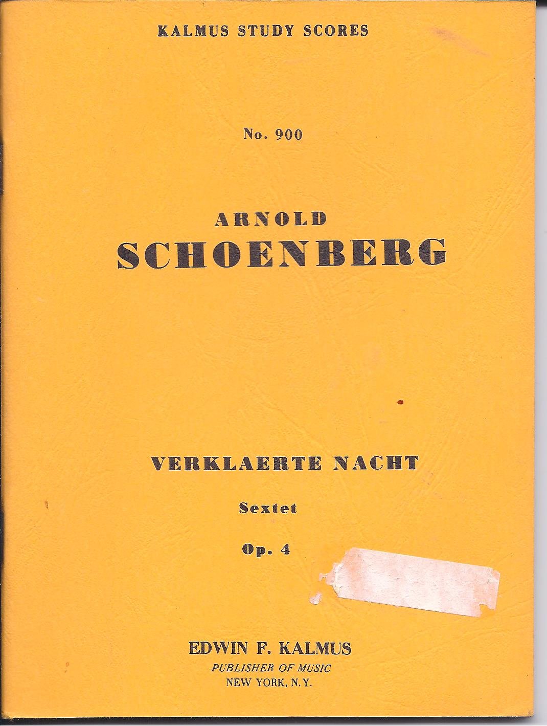 Verklaerte Nacht, Op. 4: Miniature Score (Kalmus Edition),Used