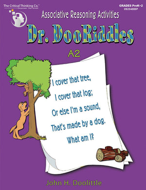 Dr. DooRiddles A2 Workbook  Associative Reasoning Activities (Grades PreK2),New