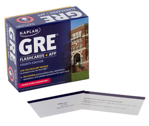 GRE Vocabulary Flashcards + App (Kaplan Test Prep),Used