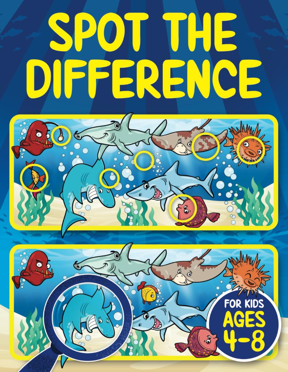 Spot The Difference Book For Kids Ages 48: Seek And Find Hidden Picture Activity Book For 46, 68  Fun Gifts For 4, 5, 6, 7 An