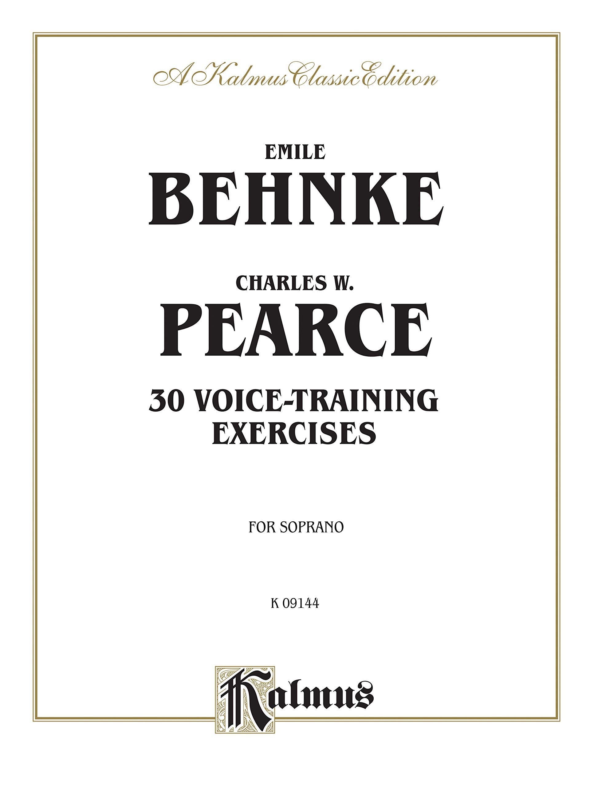Thirty VoiceTraining Exercises: Soprano (Kalmus Edition),Used