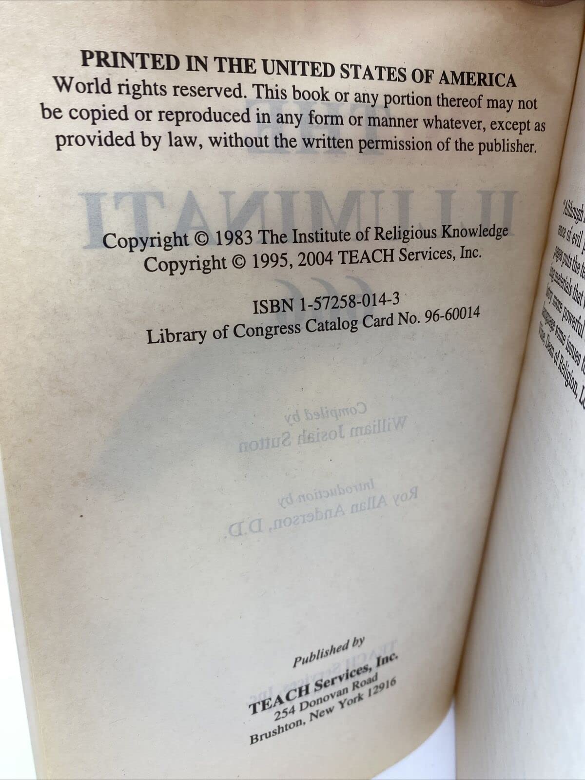 Illuminati 666, Book 2