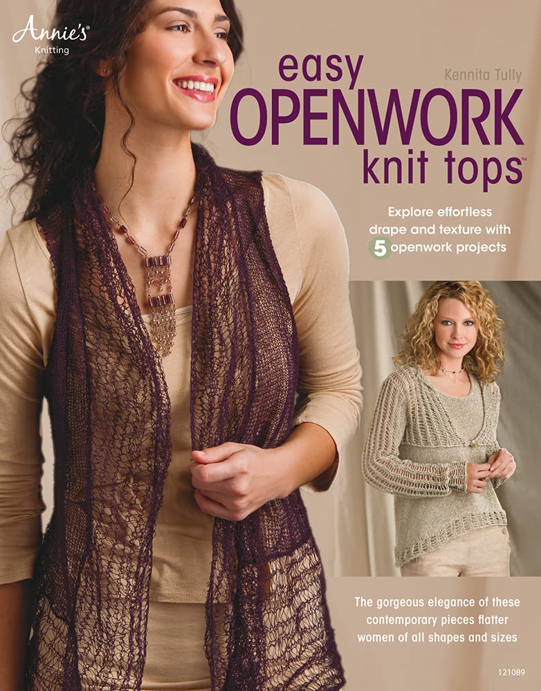 Easy Openwork Knit Tops,Used