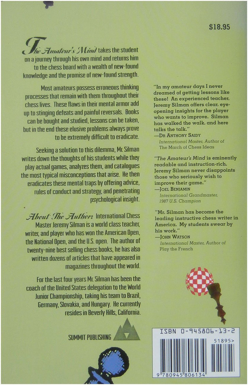 The Amateur's Mind: Turning Chess Misconceptions into Chess Mastery,Used