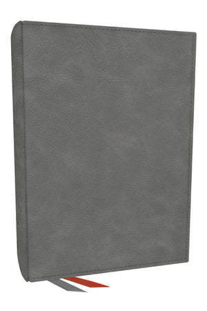 Nkjv, Journal The Word Bible: Reflect, Journal Or Create Art Next To Your Favorite Verses (Gray Leathersoft, Red Letter, Comfort