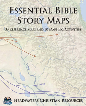 Essential Bible Story Maps: 39 Reference Maps and 30 Mapping Activities,Used