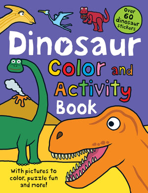 Color and Activity Books Dinosaur: with Over 60 Stickers, Pictures to Color, Puzzle Fun and More!,Used
