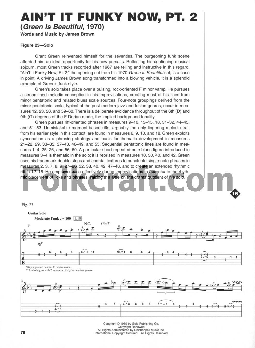Best Of Grant Green Book/Online Audio (Guitar Signature Licks)