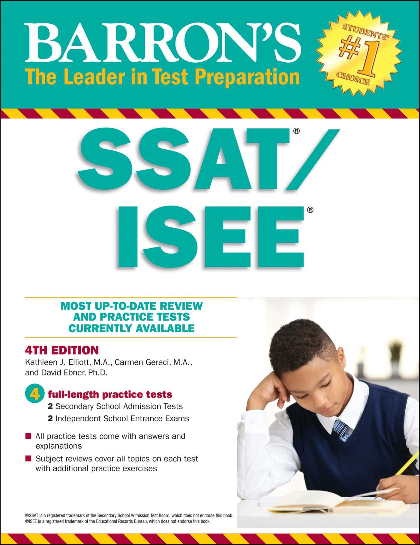 SSAT/ISEE: High School Entrance Examinations (Barron's Test Prep),Used