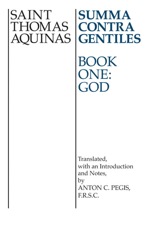 Summa Contra Gentiles: Book One,God,New