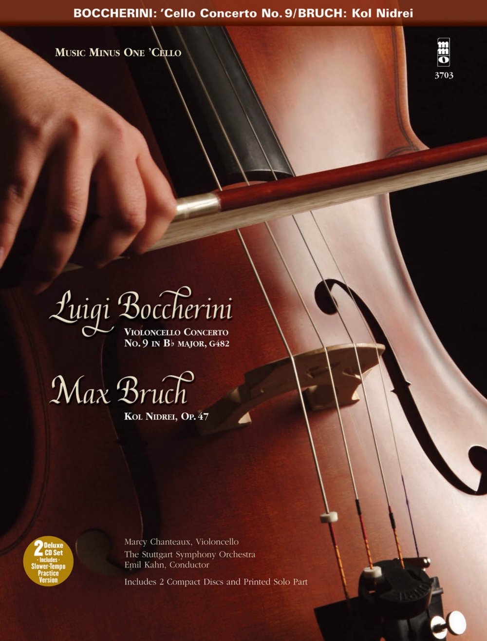 Music Minus One 'Cello: Boccherini 'Cello Concerto In Bb Major, Op. 47 (Sheet Music & 2 Cd),Used