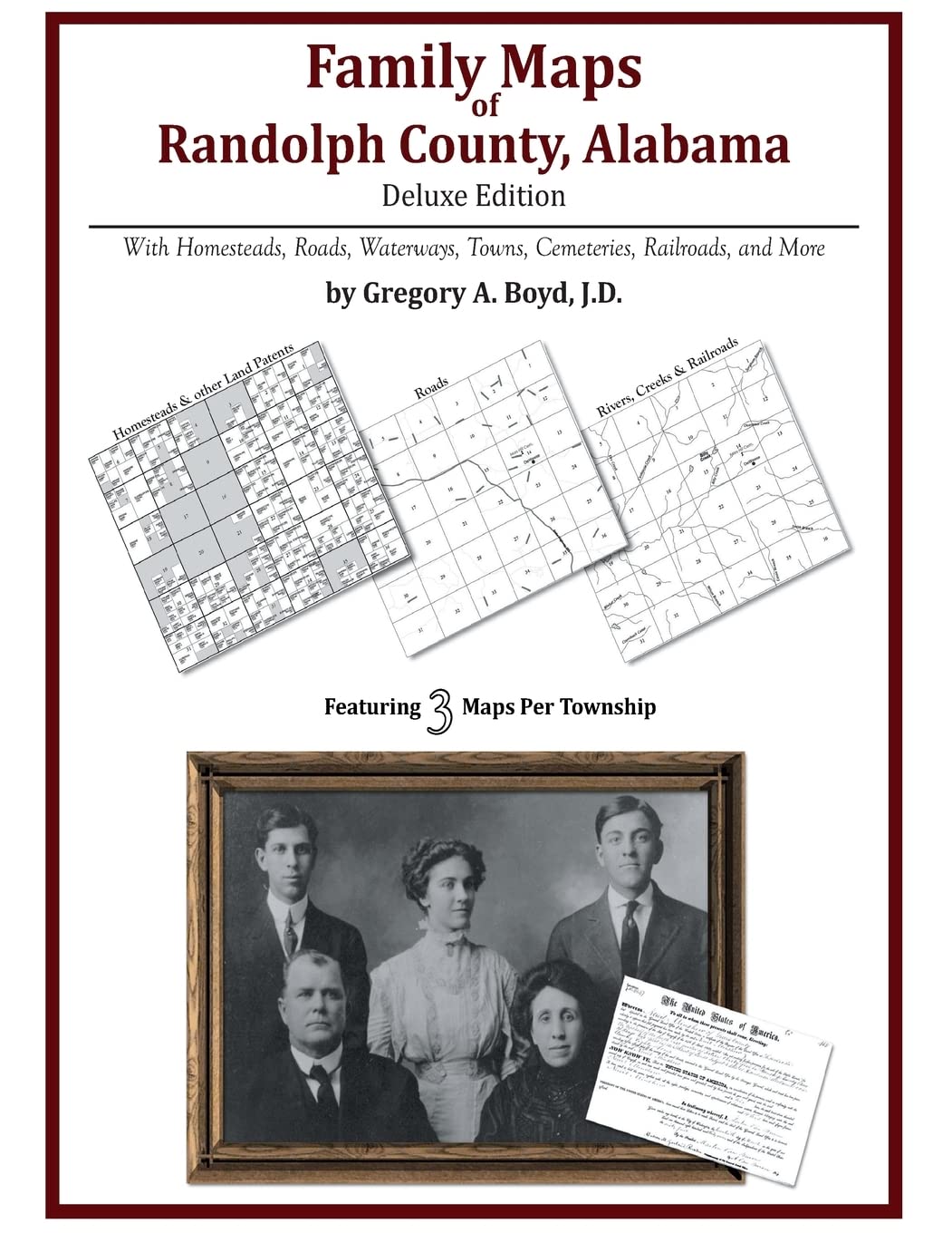 Family Maps of Randolph County, Alabama, Deluxe Edition,Used