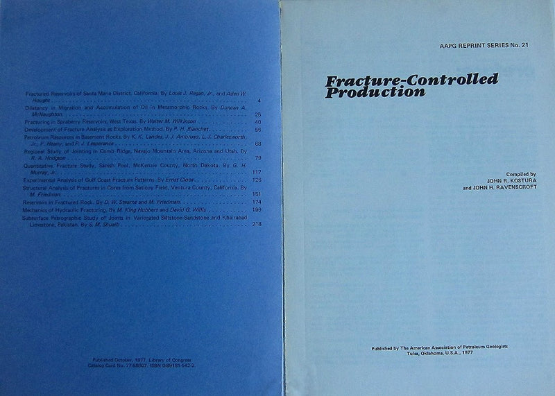 Fracturecontrolled production (AAPG reprint series),Used