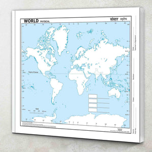 Big - 100 World Physical Outline Map For School | World Physical Map For School