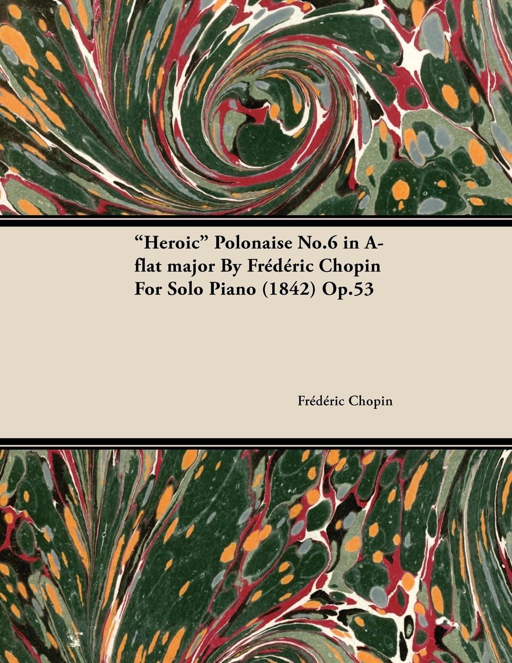 Heroic Polonaise No.6 In Aflat Major By Frdric Chopin For Solo Piano (1842) Op.53,Used