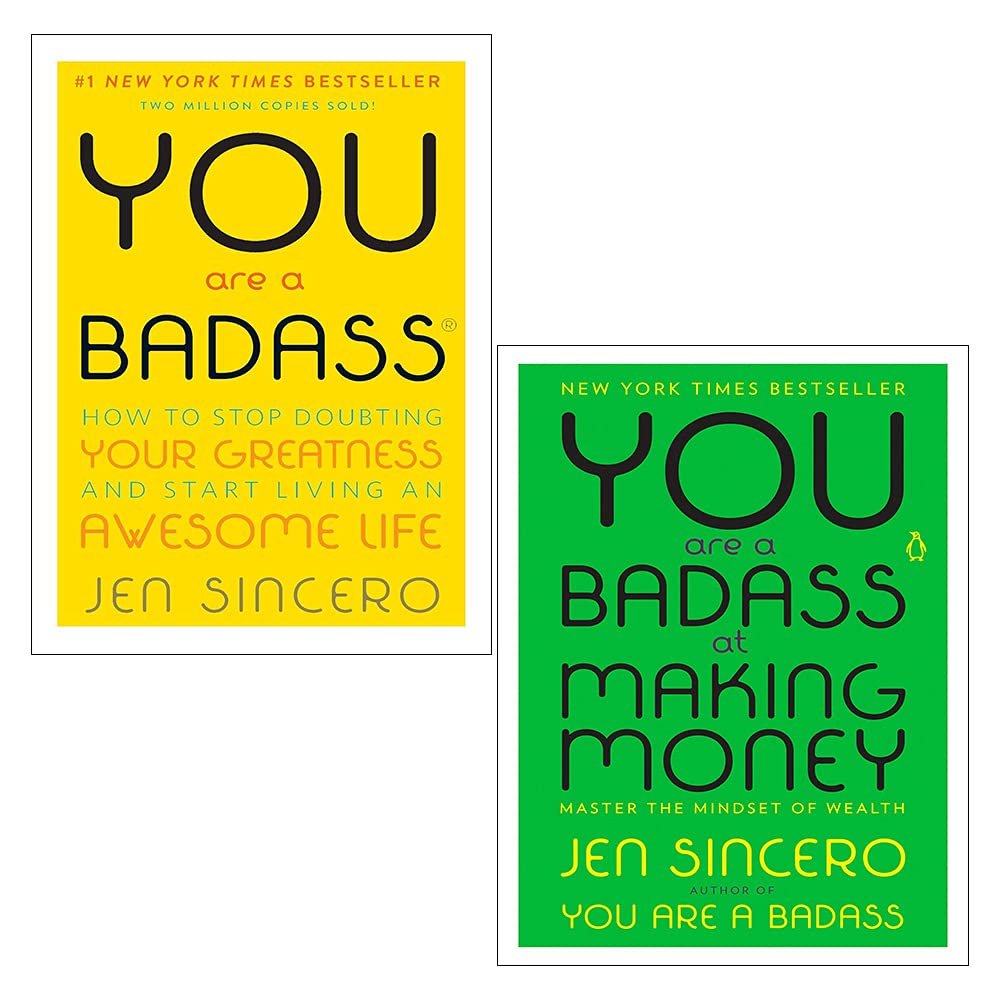 You Are a Badass & You Are a Badass at Making Money 2 Books Collection Set,Used