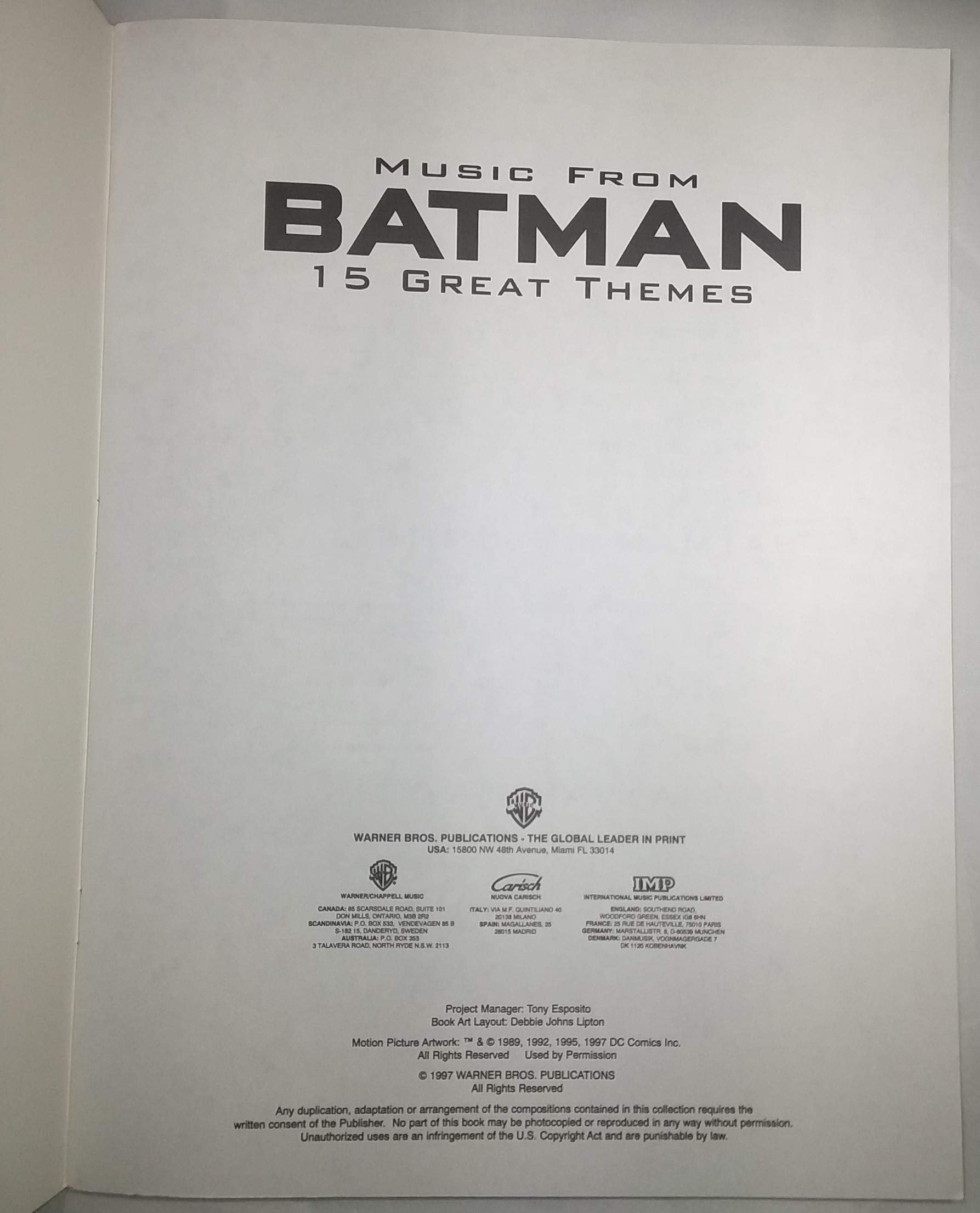 Music from Batman  15 Great Themes: Trombone,Used