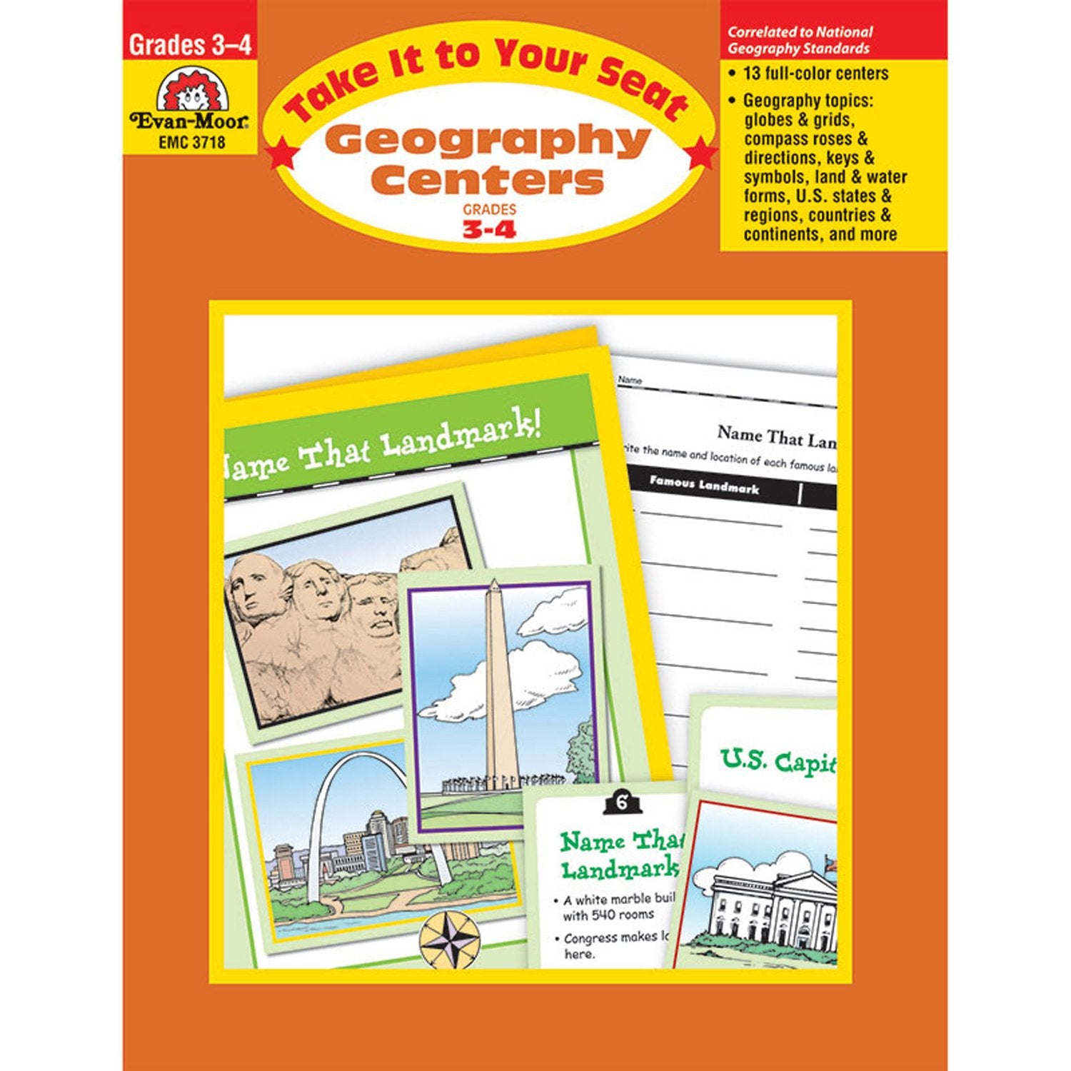 Geography Centers, Grades 34,Used