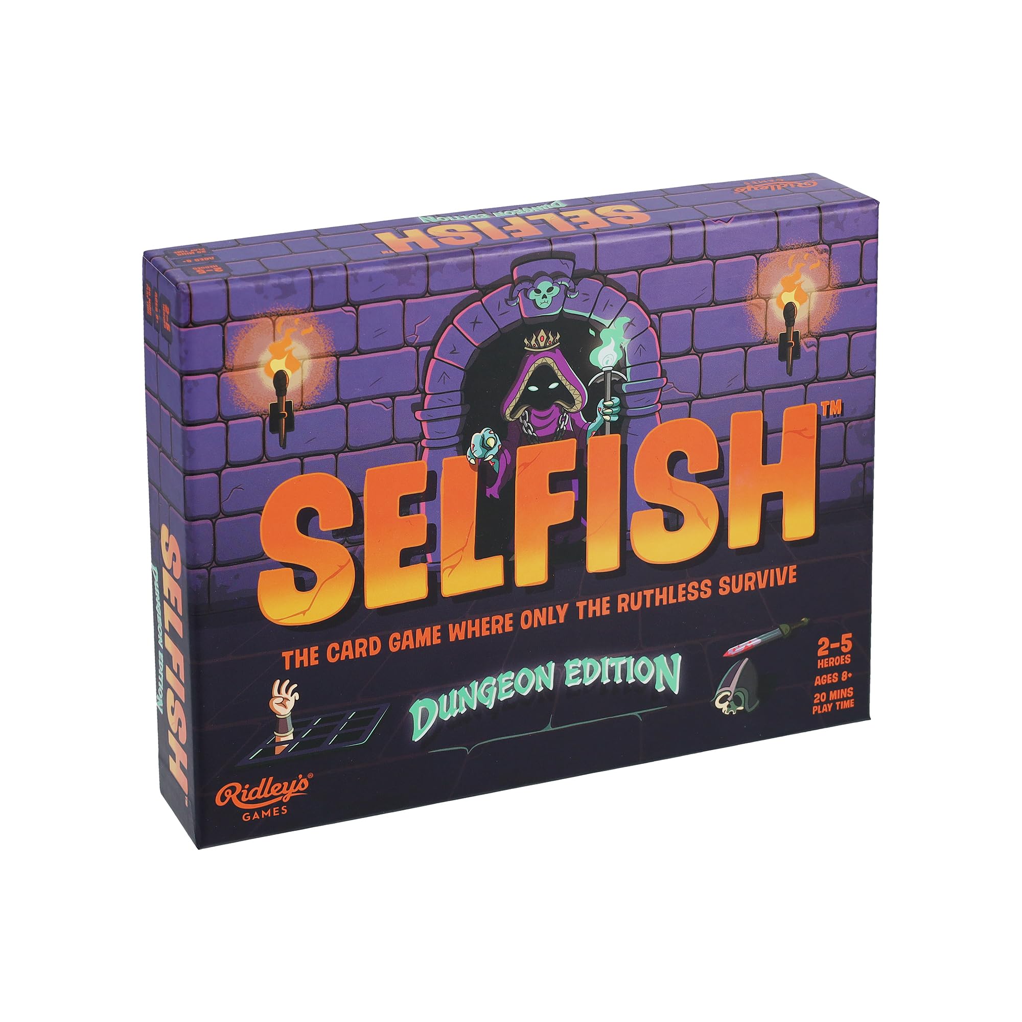 RidleyS Selfish: Dungeon Edition  Fantasy Dungeon Crawl Card Game For Adults, Teens & Kids 10+, Survival Strategy 25 Players