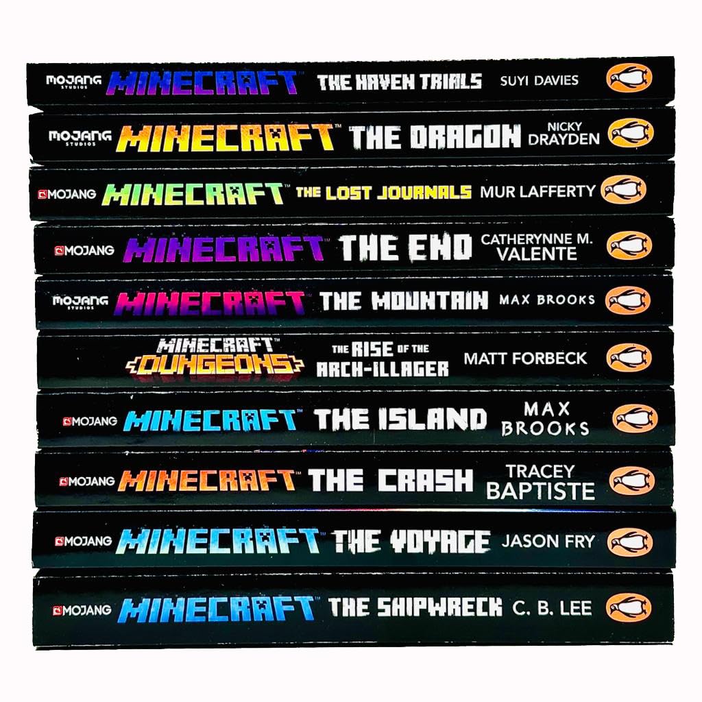 Koblit Ltd Official Minecraft Novels Collection - 10 Books Set, Includes The Shipwreck, The Voyage, The Crash & More