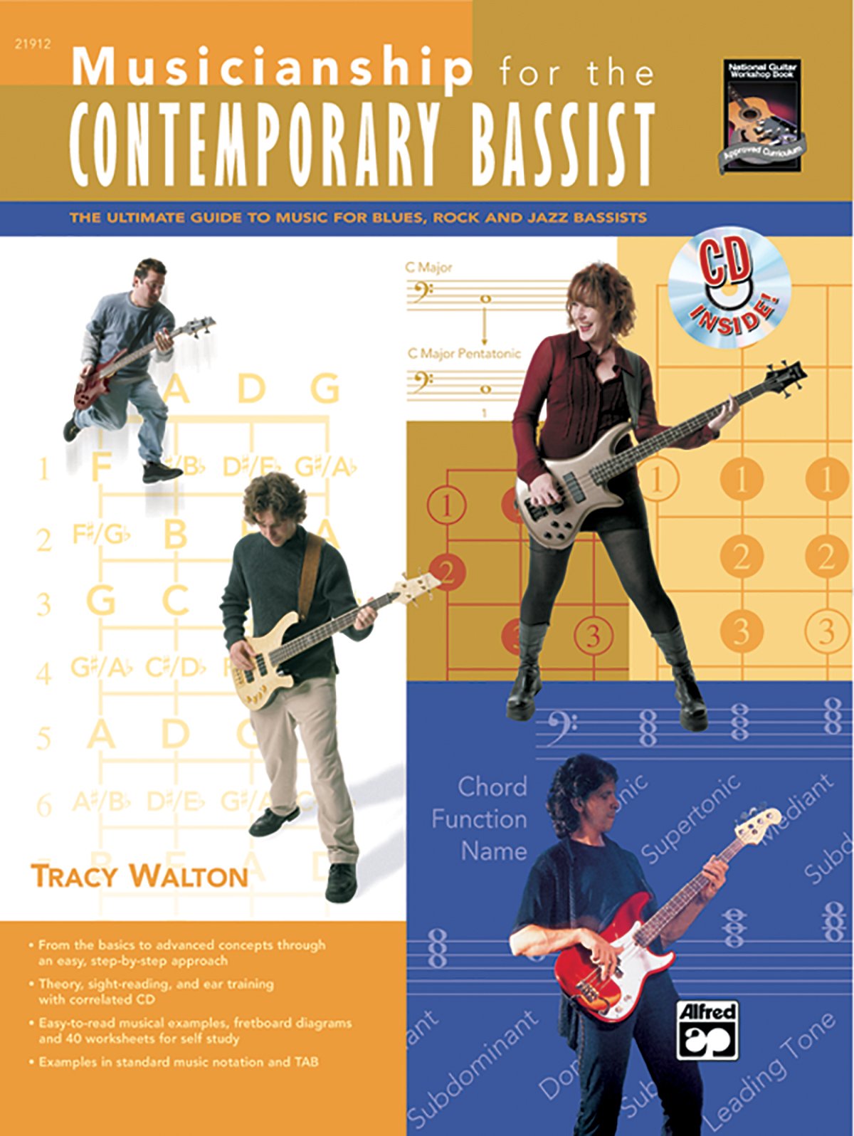 Musicianship for the Contemporary Bassist: The Ultimate Guide to Music for Blues, Rock, and Jazz Bassists, Book & CD,New