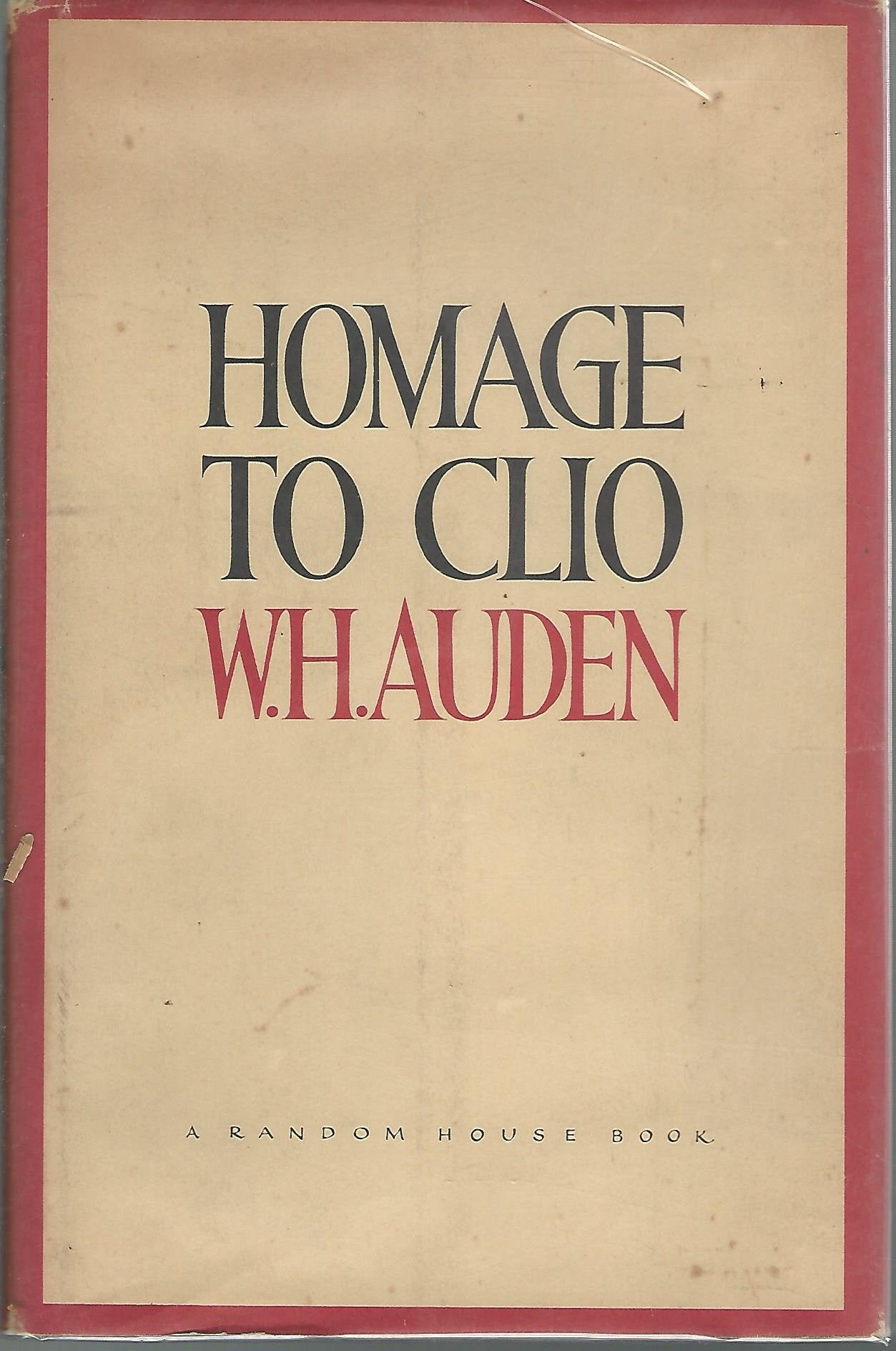 Homage to Clio,Used