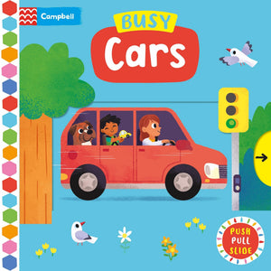 Busy Cars: A Push, Pull, Slide Book (Busy Books)