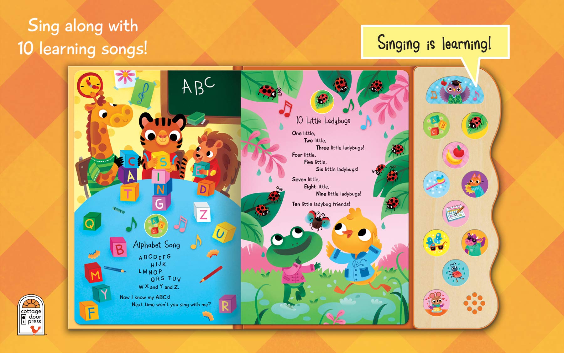 ABC & 123 Learning Songs: Interactive Children's Sound Book (11 Button Sound) (11 Button Sound Book),Used