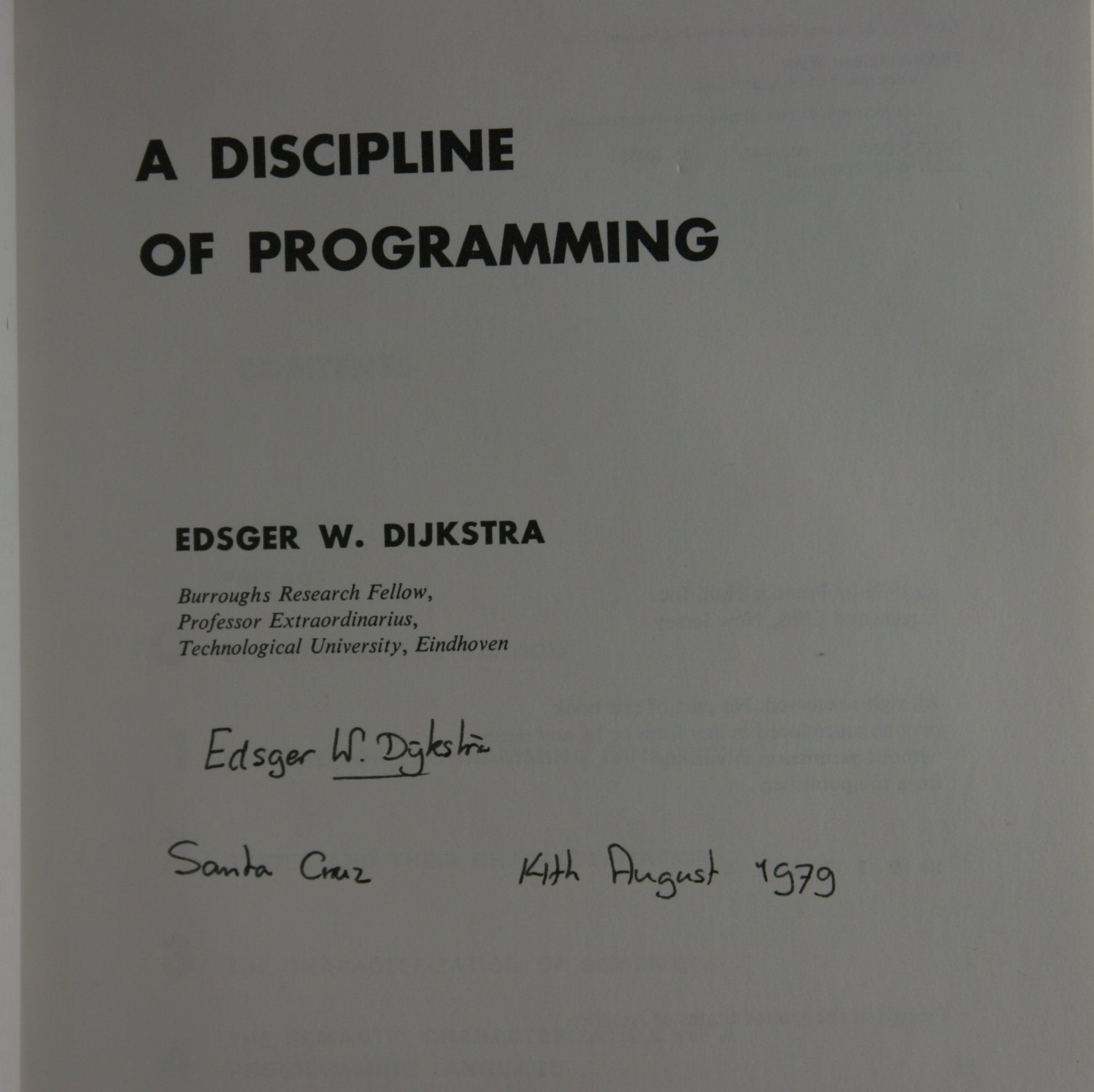 A Discipline of Programming,Used